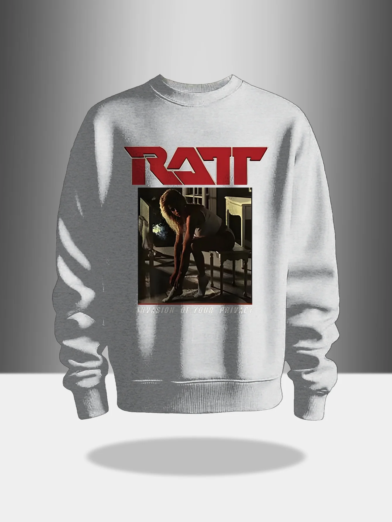 

Мужская винтажная толстовка с рисунком RATT Band — черный пуловер в стиле ретро с рок-музыкой