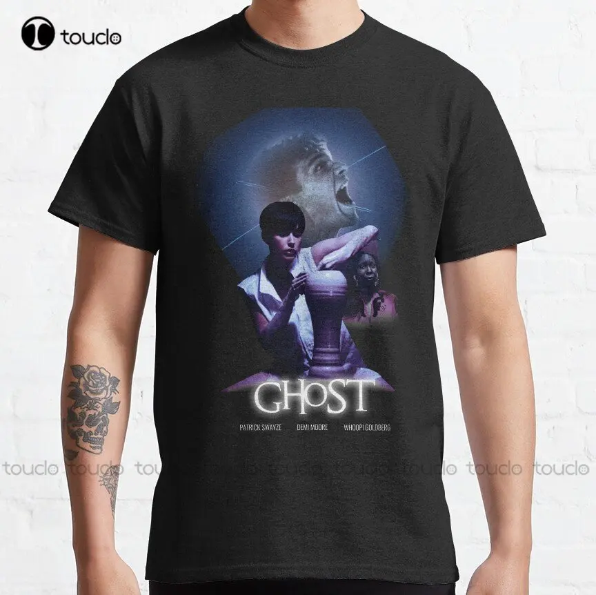 Ghost 1990 Vintage Design Classic T-Shirt Dad Shirts For Men Printed Tee Custom Aldult Teen Unisex Digital Printing Tee Shirts