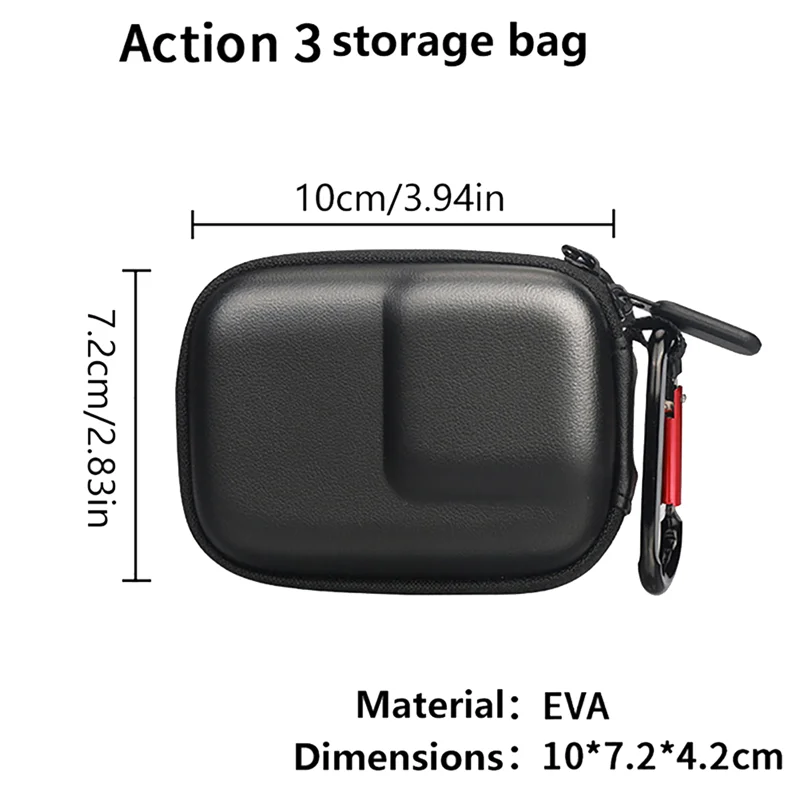 For GoPro Hero 11 10 9 8 Waterproof Case Protective Bag Sport Camera PU Storage Box for Dji Osmo Action 3 2