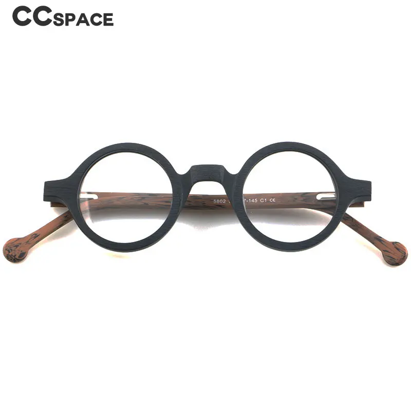 55724 خمر إطار نظارات بمادة الخلات المستديرة الرجال النظارات الطبية البصرية الإطار النساء كوريا الفاخرة العلامة التجارية النظارات #6