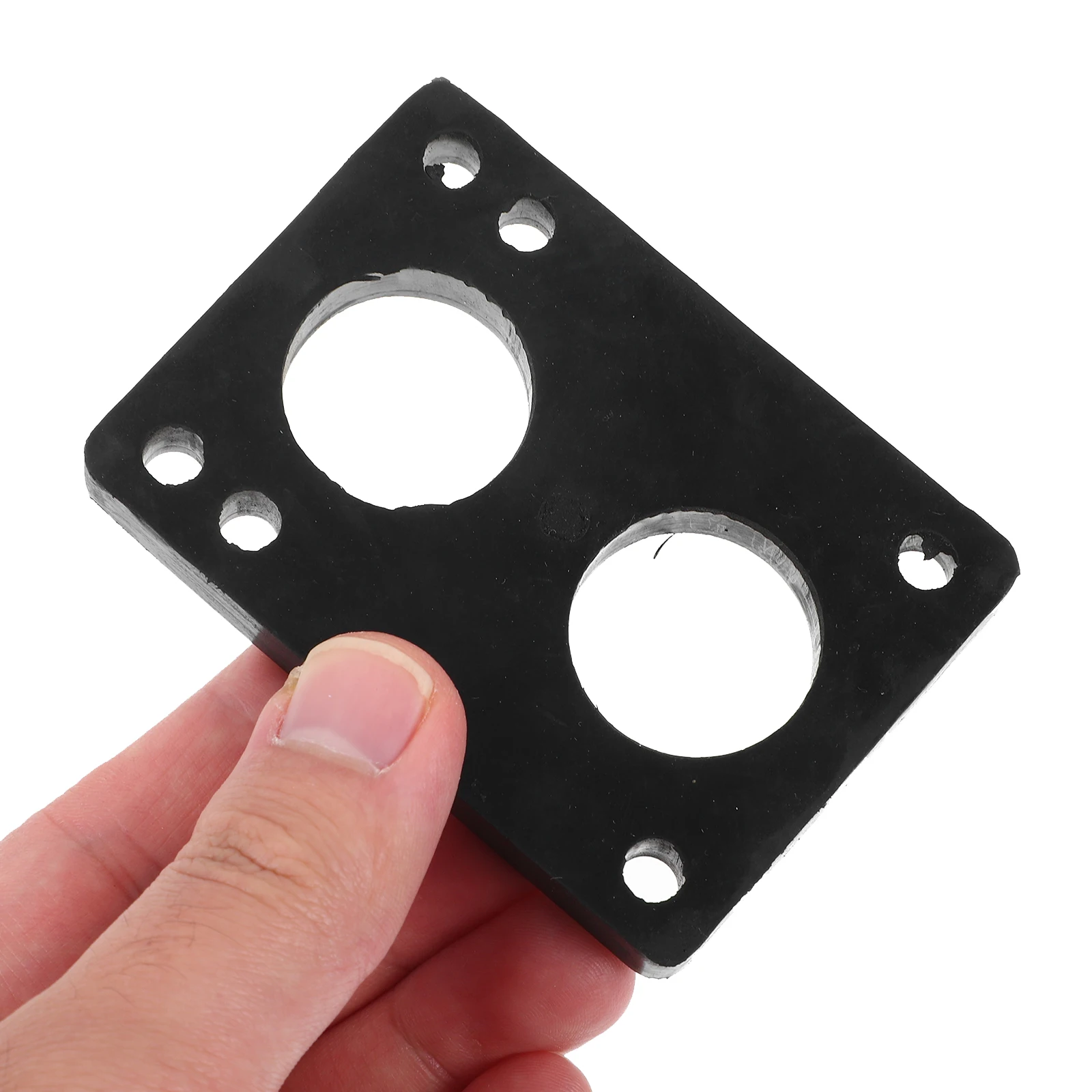 

2 Pcs Portable Shockproof Pad Skateboard Absorbing Gasket Spacers Black Pu Damping Gaskets
