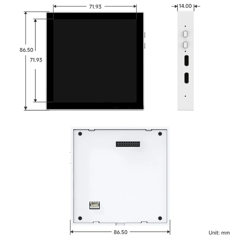 

ESP32-S3 Smart 86 Box Макетная плата с 4-дюймовым сенсорным экраном 480x480 Дисплей для Xiaozhi AI и-A86Z