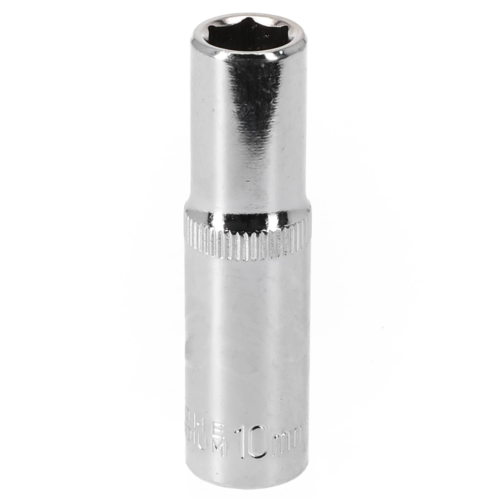 1PC 3/8inch Deep Socket Adapter Hex Socket Wrench Chromium-vanadium Steel High Torque Silver Heads Ratchet Hand Tools 8-24mm