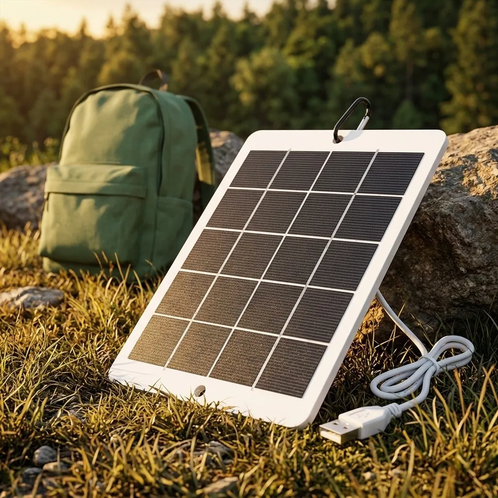 Monocrystalline Solar Panel For 3W 5V USB Charger for Smartphones Power Banks Outdoor Indoor Use 16x12cm Lightweight