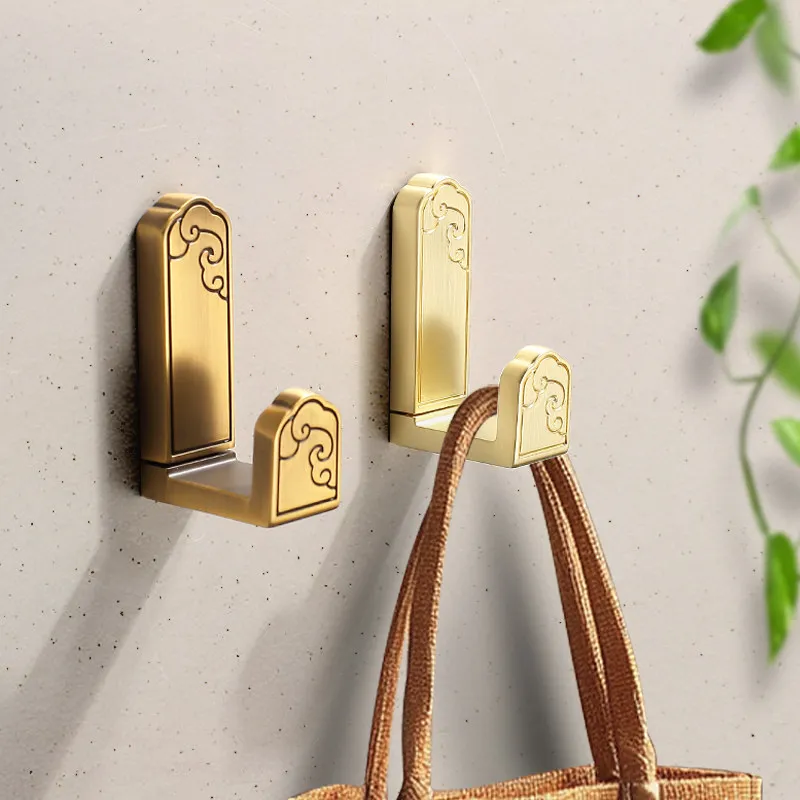 Picture 3: Metal No Drill Wall Mounted Coat Hooks Door Back Coat Hanger Clothes Hat Rack for Entryway Multifunctional Bathroom Towel Hook