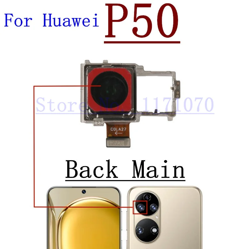 Original Back Camera For Huawei P50 Pro Pocket P50E Rear Camera Module Backside View Replacement Repair Spare Parts