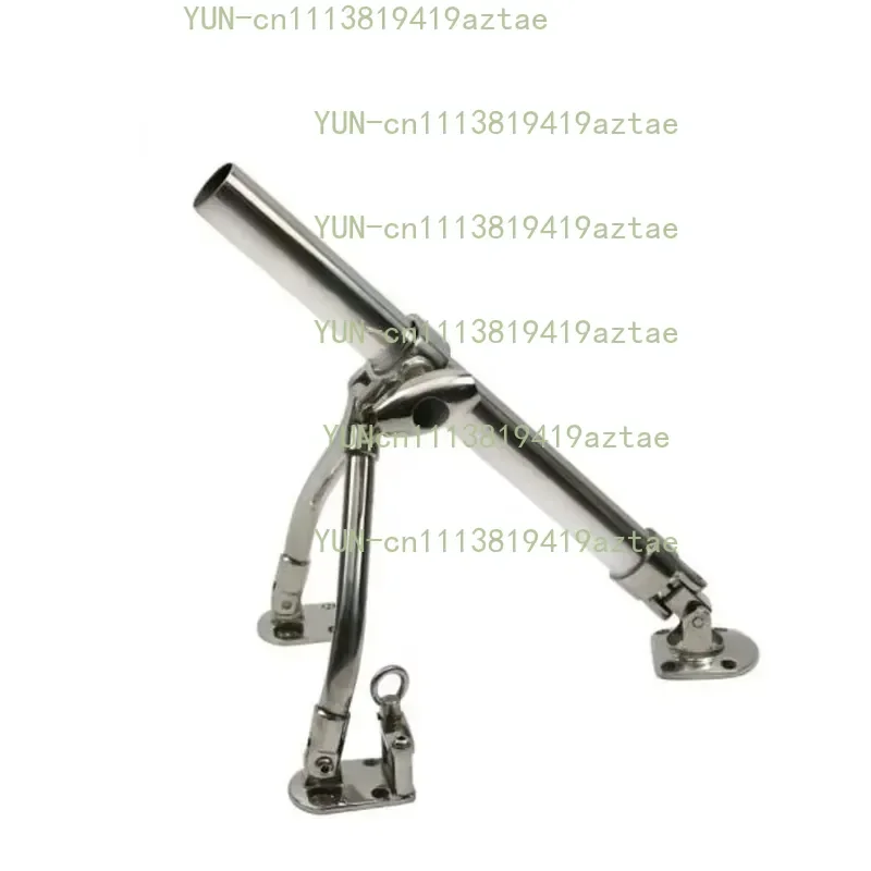 Boat Accessories Stainless Steel Outriggers Fishing Rod Holder, Marine Rod Mount with Knob and Base for Yacht Fishing Boat