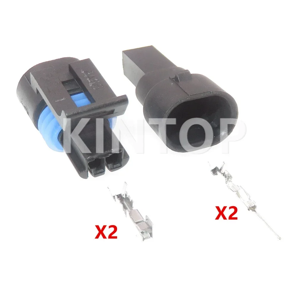1 Set 2 Pins 12162195 12162193 AC Assembly Auto Electric Injection Water Temperature Sensor Electric Wire Waterproof Socket - Detail 1