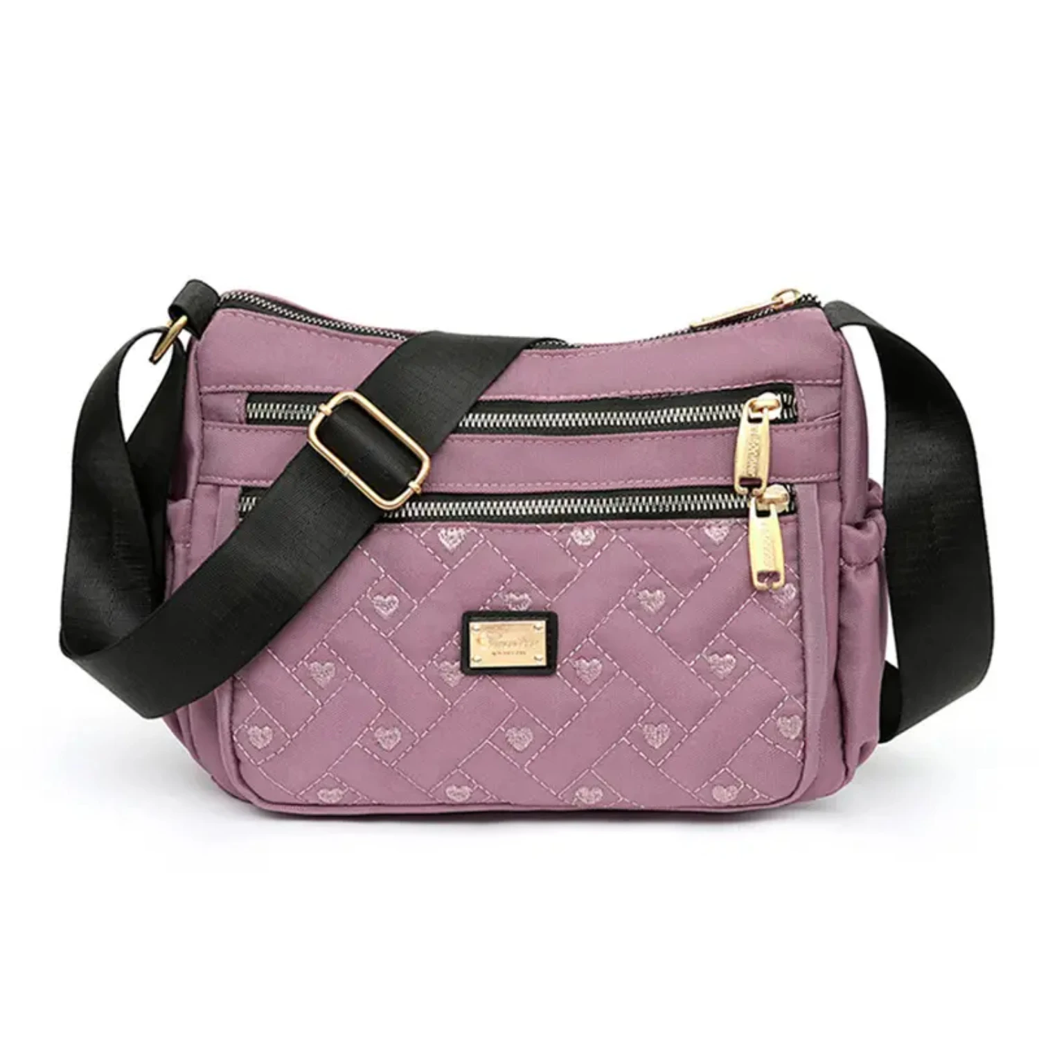 

Fashionable Ladies' Stylish and Durable Large Capacity Oxford Cloth Crossbody Bag with Adjustable Strap and Multiple Pockets for