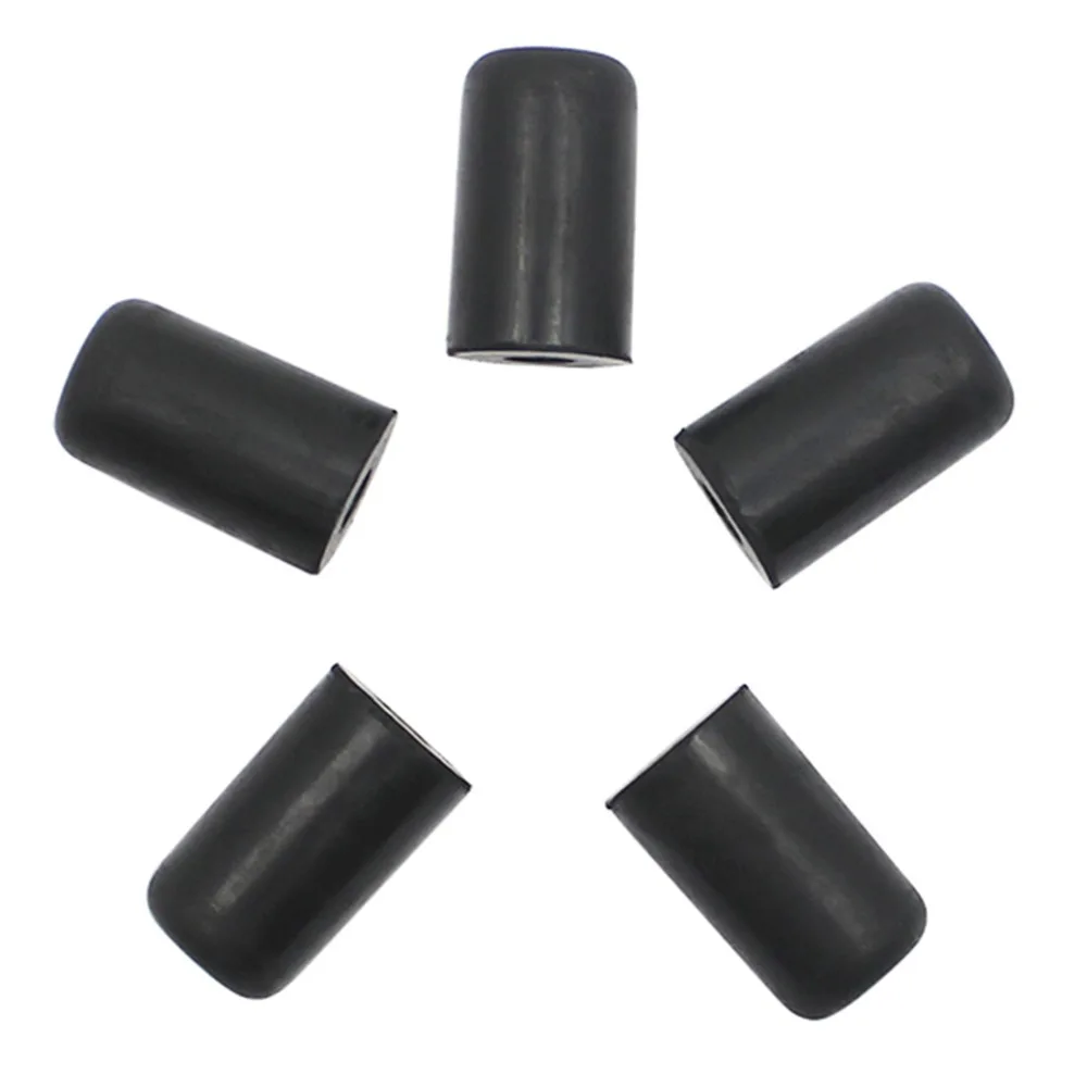 5pcs Rubber Cello Endpin Tip​ ​Black ​Cello Accessory​ ​Rock Stopper​ ​Anti-Slip Function​ ​Endpin Cap​
