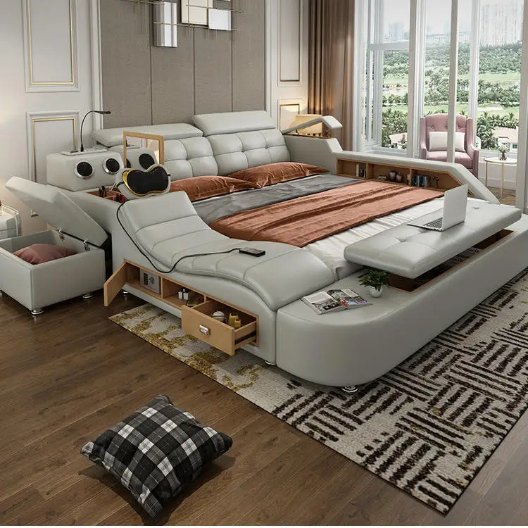 MS-KEHUI Smart Bed King Size Under Low Prices Sofa Set Beauty Line Other Modern Side Frame Lash Therapy Queen Hot Smart Bed&