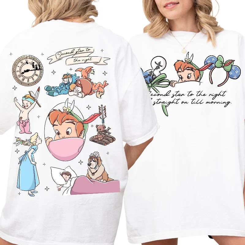 Comfort Colors® Disney Peter Pan Shirt, Neverland Tee, Second Star to the Right Shirt, Tinkerbell Sweat Disney Peter Pan