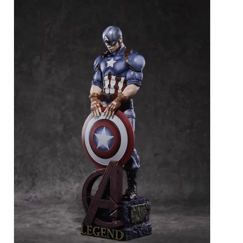 

Фигурка Капитана Америки Marvel, статуэтка в полный рост, настольное украшение, коллекционная модель, подарок для мальчиков, для коллекционеров Marvel