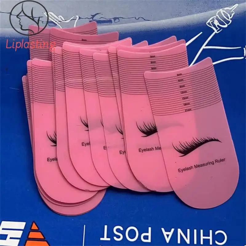 Eyelash Length Measuring Ruler Portable Eyebrow Soft Plastic Ruler Makeup Tool 3-21mm Eyelash Extension Growth Accessory