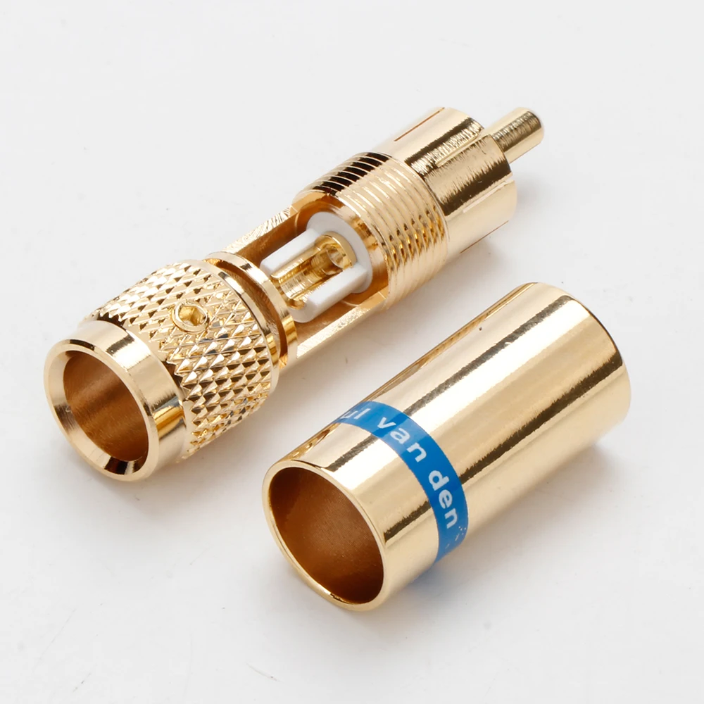 24K pozłacane złącze RCA wtyczka RCA Audio kabel RCA złącze Audio lutowania