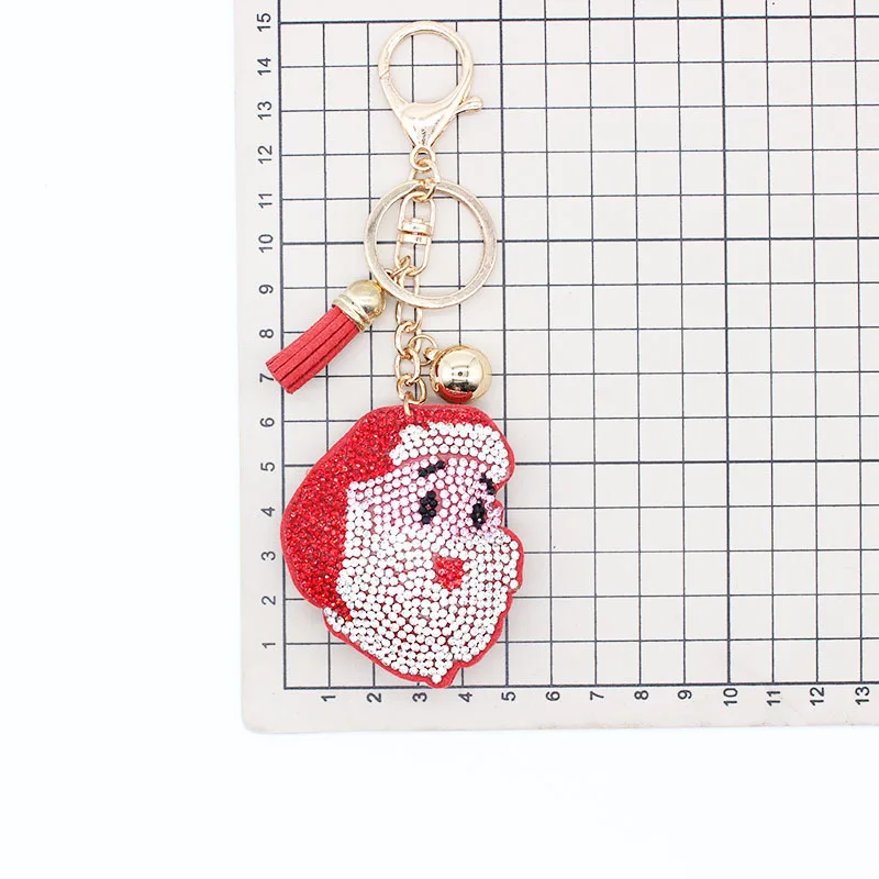 

Bag Charm Cute Women Accessories Keychain Christmas Hot Diamond Christmas Eve Christmas Tree Doll Decoration Girl Gift Wholesale