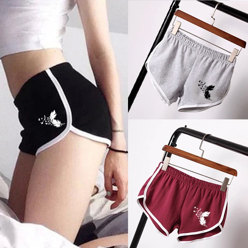 Verão simples shorts mulher casa yoga praia calças lazer feminino esportes shorts ao ar livre indoor