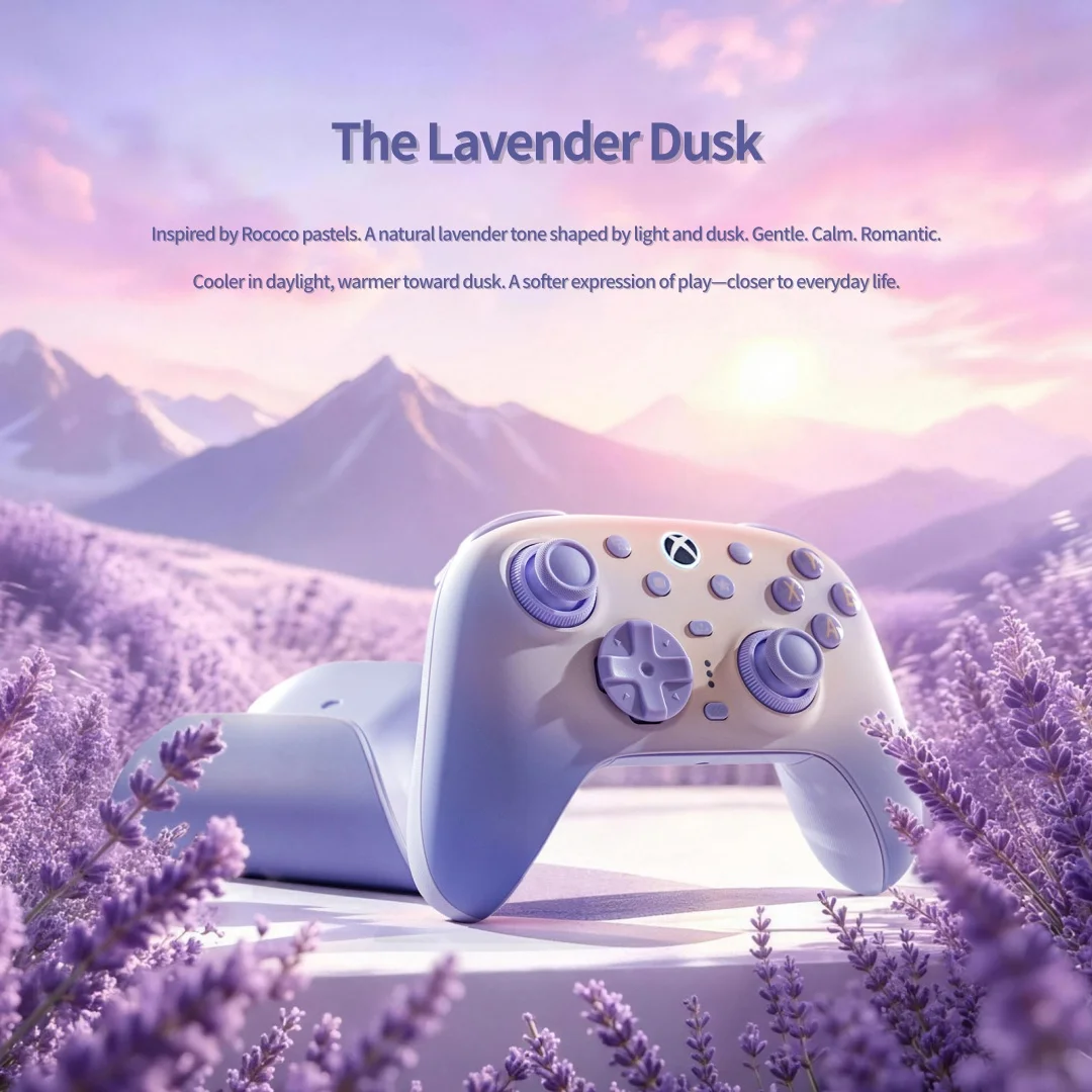 8Bitdo Ultimate 3 Wireless Gaming Controller For Xbox-Lavender Dusk Bluetooth Gamepad For Xbox Series X|S,Xbox One,Android,PC