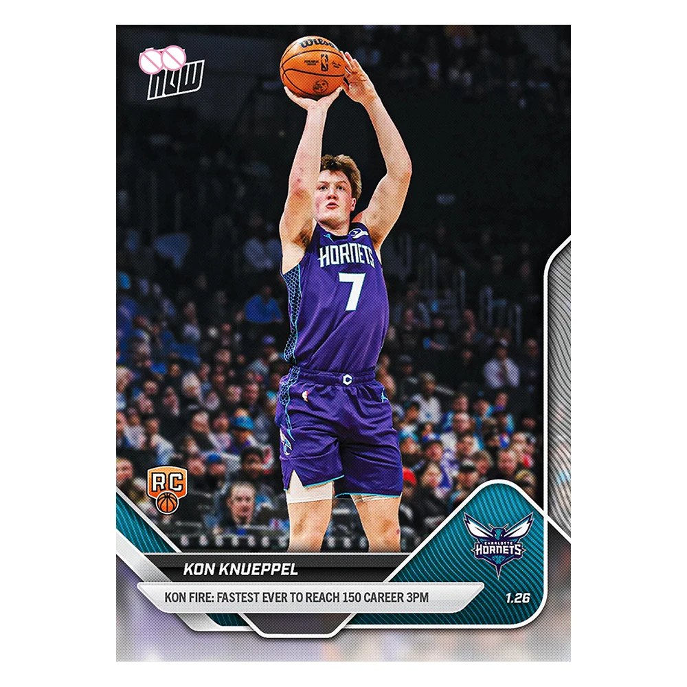 Basketball DIY homemade KON KNUEPPEL Autographed Holographic Glitter Birthday Texture Christmas Collectible Card Holiday Gift