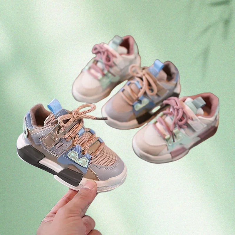 

Four Seasons Children's Fashion Sports Shoes Boys' Running Breathable Outdoor Kids Shoes Lightweight Sneakers Shoes