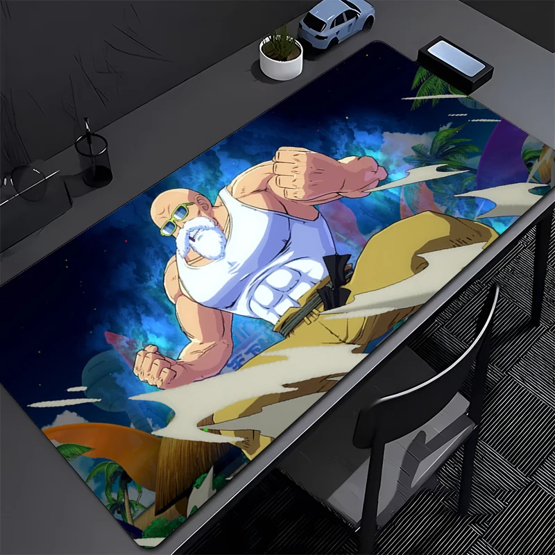 

Dragon Ball Master Roshi Mousepad Computer Game Mouse Pad Gaming Accessories Anti-Slip Printing Keyboard Pad PC Large Mousepad