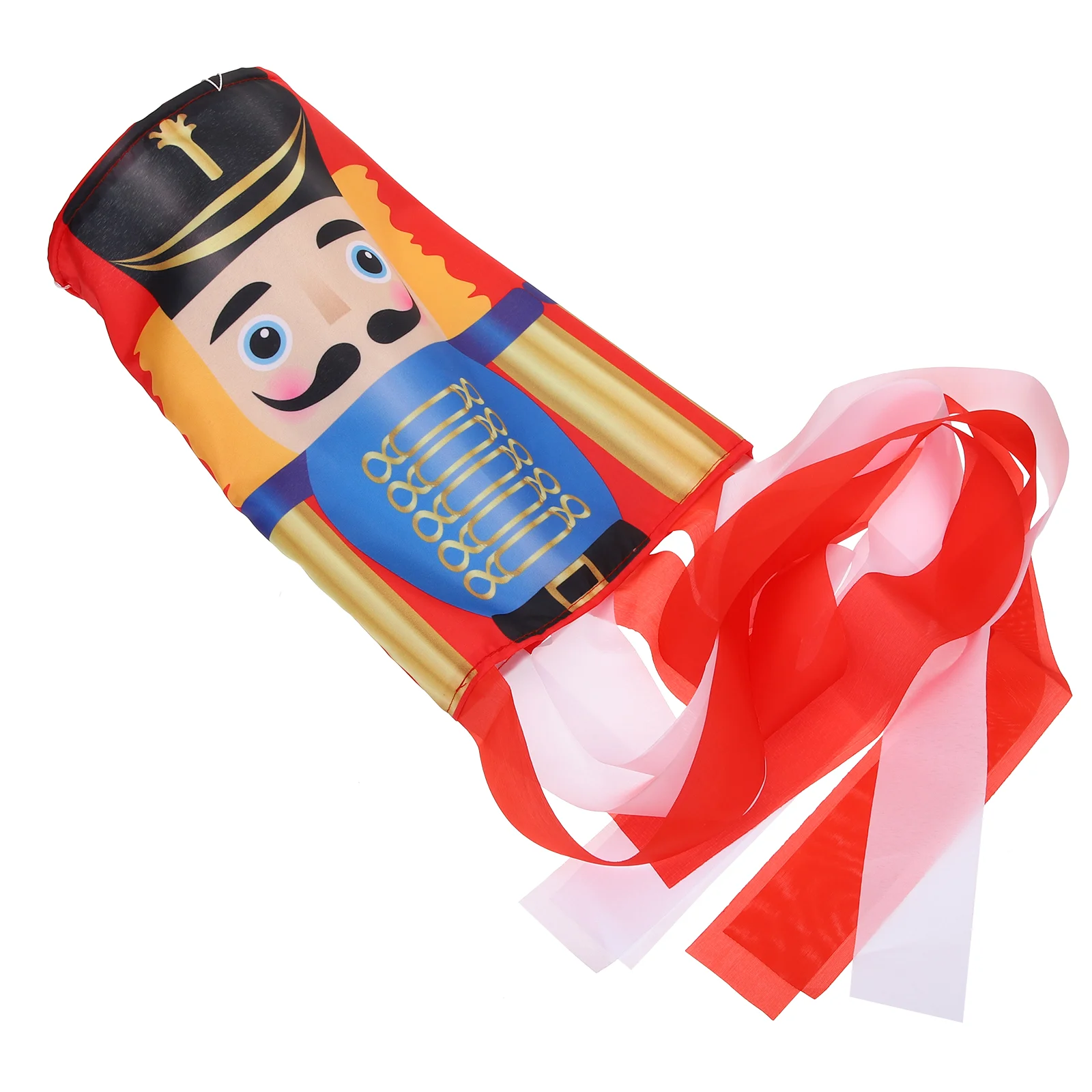 Nutcracker Hair Dryer Party Decoration Flag Wind Sock Outdoor Ornament Decorative Flags Hanging Windsock Cartoon Garden