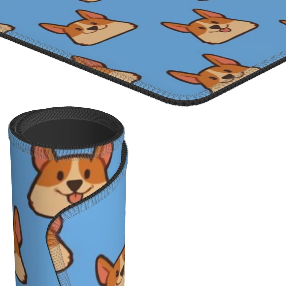 Jogo bonito do mouse almofada pequeno corgi shiba inu acessórios para computador deskmat mousepad gamer teclado esteiras anime mause almofadas kawaii laptops