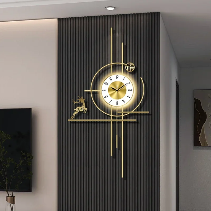 Battery Operated Clock Wall Hanging Bedroom Interior Design Wall Clock Fashion  Horloge Murale De  Wall Decoration