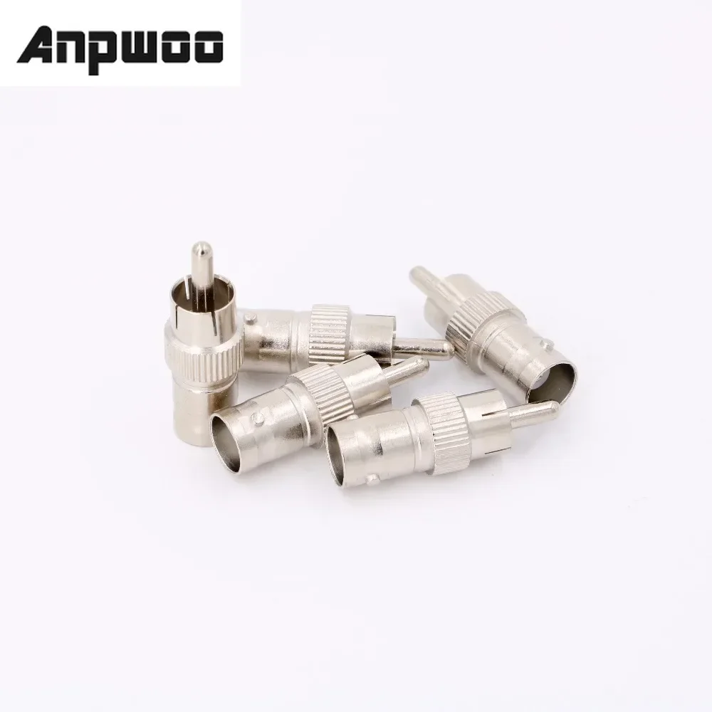 ANPWOO BNC Female to RCA Male Jack CCTV Cameras Accessories Plug Adapter For AHD TVI CVI Camera System