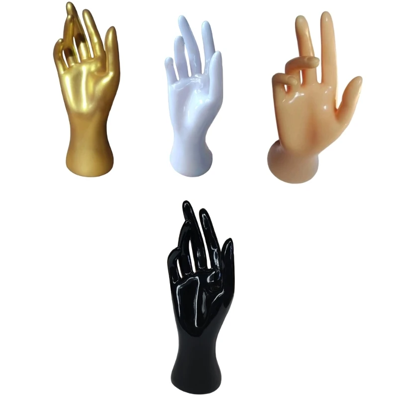 195C Countertop Jewelry Display Hand PVC Bracelet and Ring Stand for Showcase Merchandising, Studio Photos and Livestreams