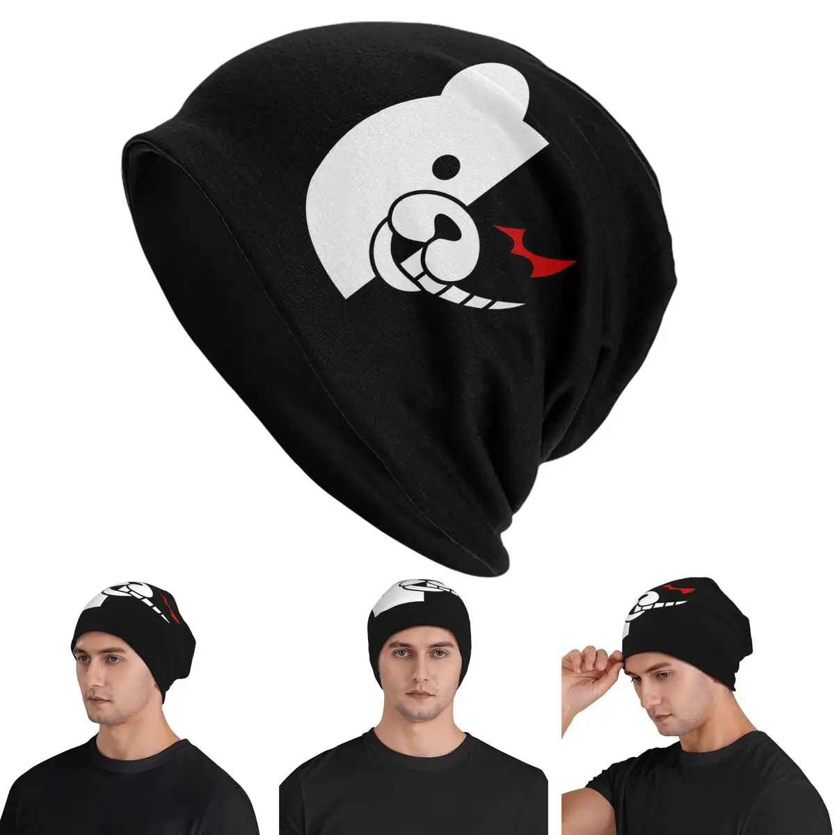

Dangan Ronpa-Monokuma Danganronpa Skullies шапки шапки теплая осенне-зимняя уличная шапка вязаная шапка для взрослых унисекс