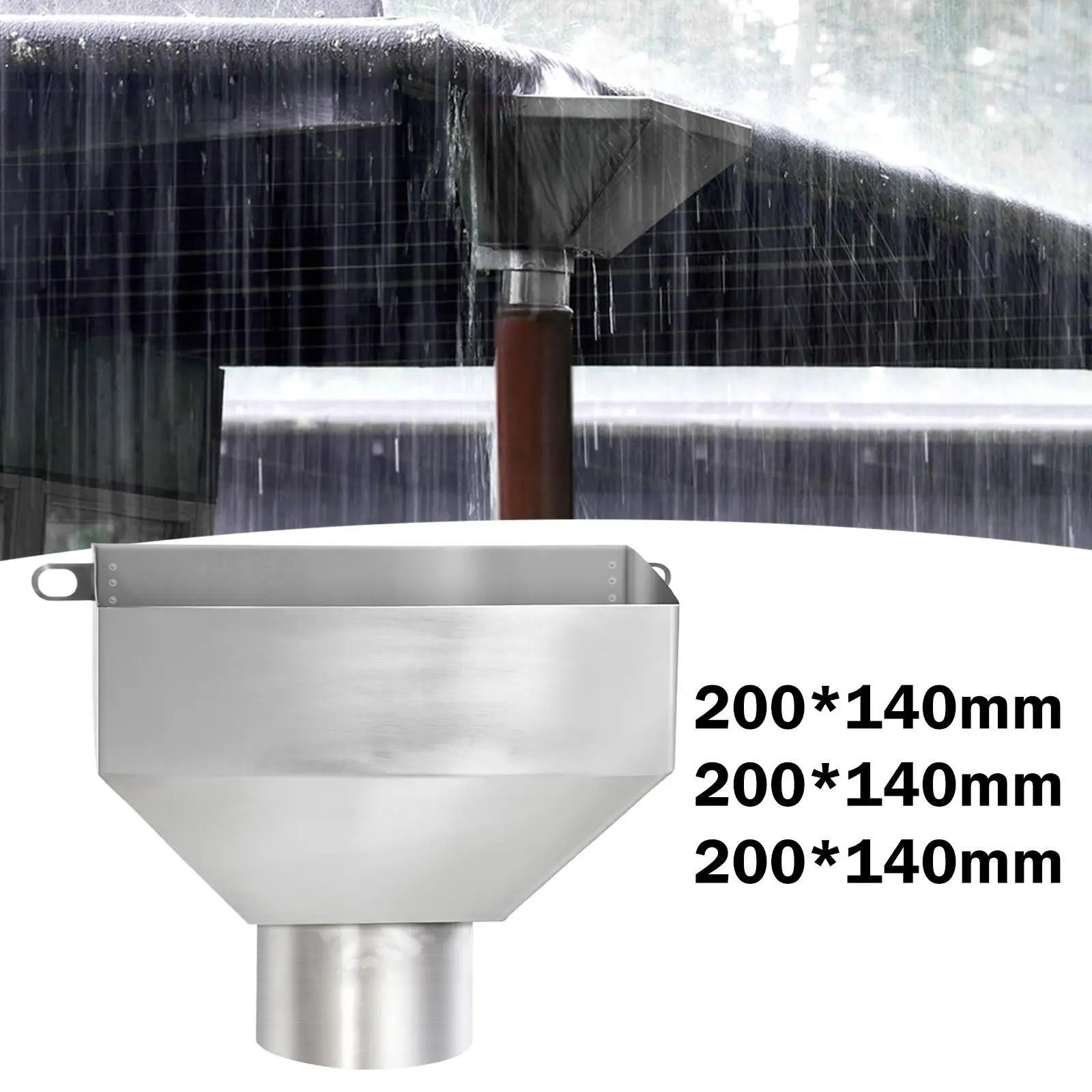 

Gutter Downspout Adapter for Outdoor Drain Tube Walls Roofs Roof Water Collector Rainwater Gutter Connector Rain Water Catcher