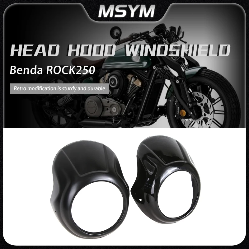 

Motorcycle Front Headlight Fairing Windscreen Windshield Shield Bracket Accessories For Benda ROCK250 ROCK 250 rock250 Rock 250