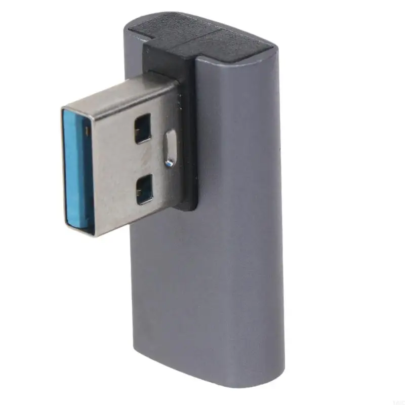 Adaptador extensión USB ángulo recto Y8AC, extensor USB 3,0 10Gbps macho a