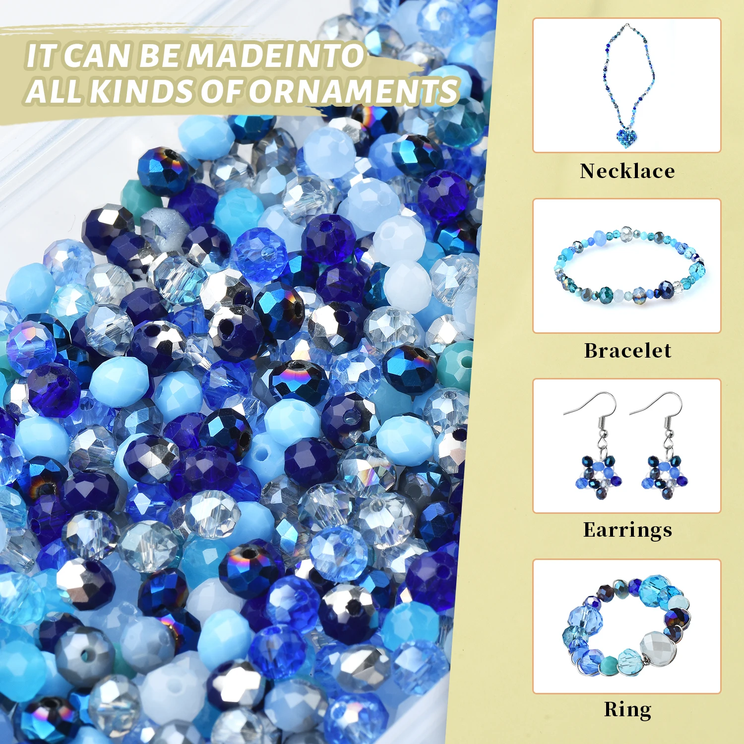 4 6 8 مللي متر مختلط كريستال زجاج Rondelle الأوجه فاصل فضفاض الخرز المستديرة DIY بها بنفسك صنع قلادة سوار E مجوهرات اكسسوارات #4