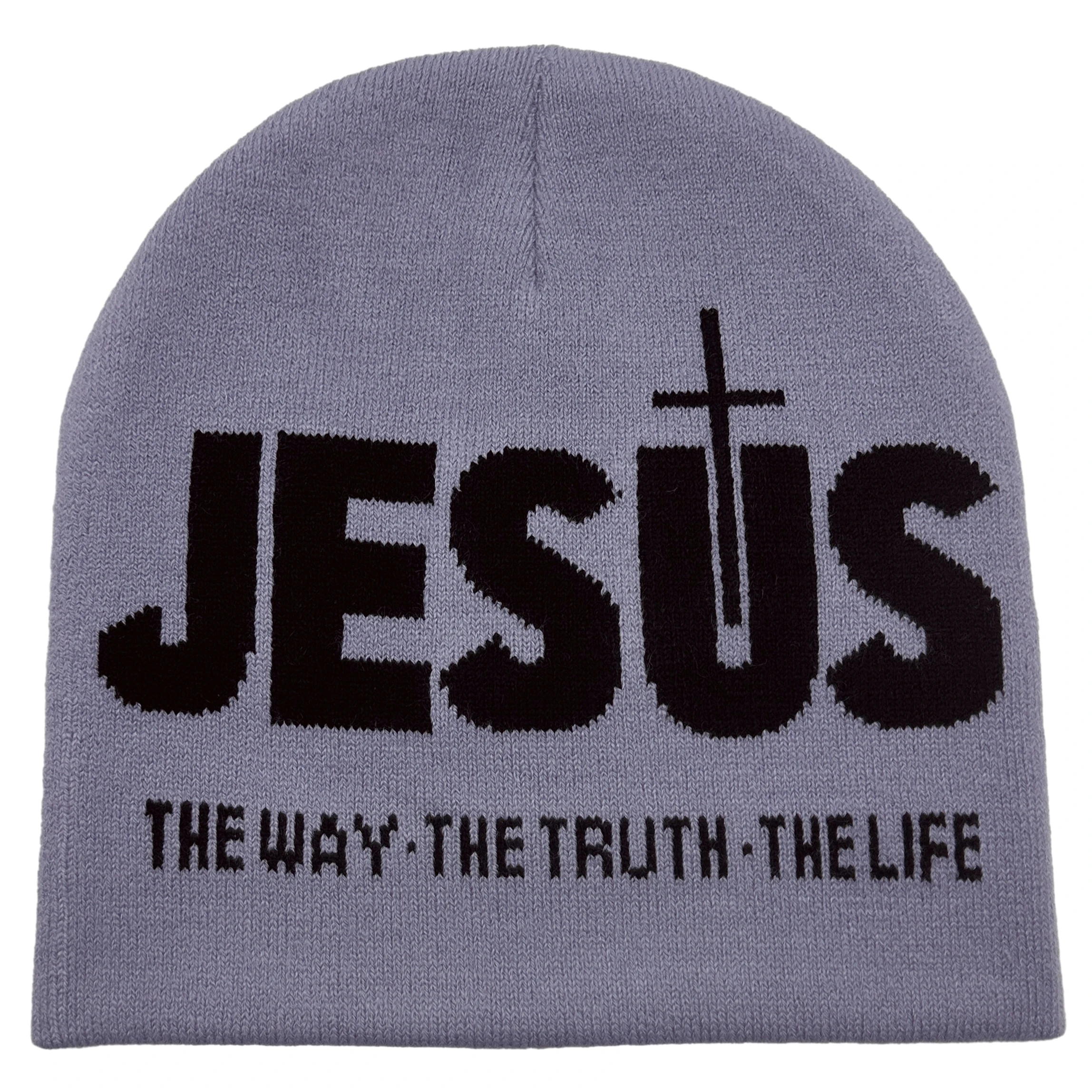 Jacquard Alphabet JESUS Strickmütze Herbst/Winter Outdoor Thermomütze Unisex Pullover Mütze – Detail 8