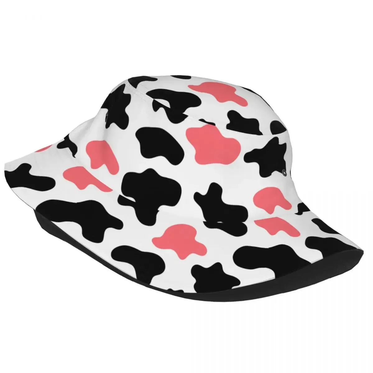 Cow Spots Bucket Hat Unisex Customize Summer Travel Beach Texture Animal Skin Hats