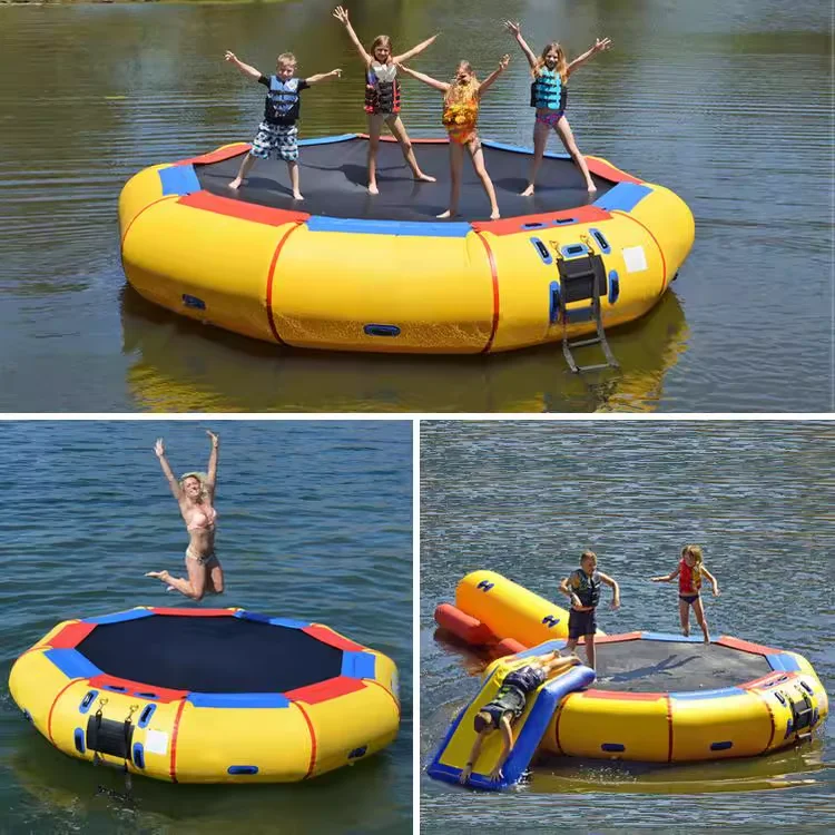 Inflatable Water Trampoline  Children's Slide Toy  Swimming Pool Equipment Outdoor Water Park Trampoline Bouncy Castle - view 3