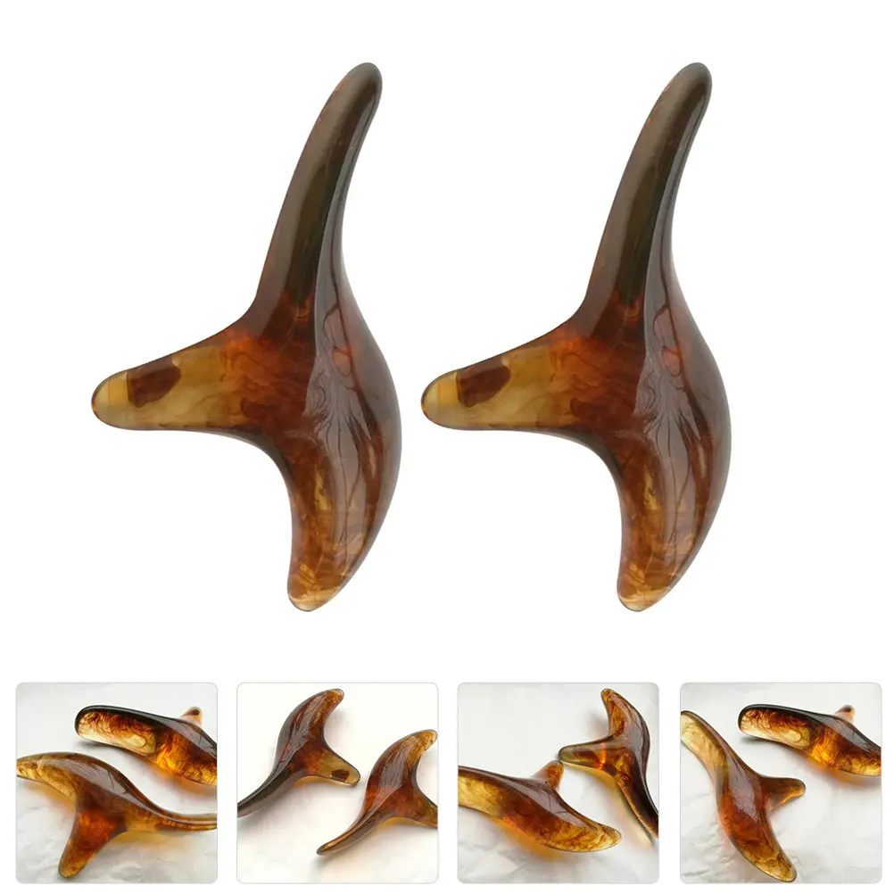 

Набор из 2 массажных инструментов для акупунктурных точек: ручной массажер из смолы и пчелиного воска для улучшения кровообращения, принадлежности для массажа тела для дома и салона