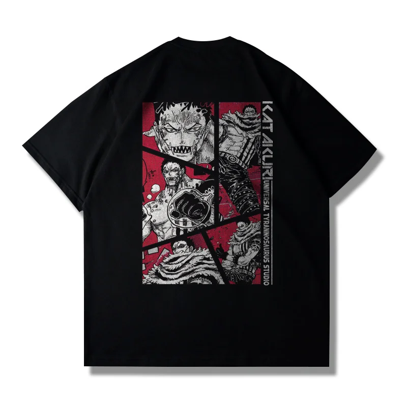 Japanese Anime ONE PIECE ONE PIECE Short-sleeved T-shirt Summer Loose Tide