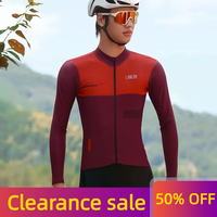 Lameda Cycling Jersey Man Keep Warm Fleece Bicycle Long Sleeves Autumn Winter Mtb Road Bike Tight Top