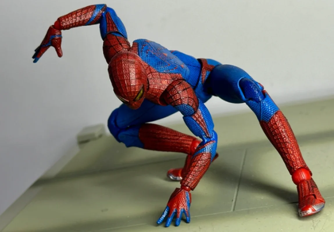 Marvel  Spider-Man Action Figure MaFex001 CT Factory Produce Garfield Andrew Collectible Toy Model Handmade Artwork