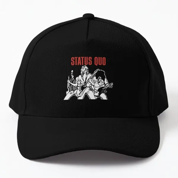 

Status Quo Baseball Cap Hat Women Mens Casquette Sun Czapka Snapback Solid Color Black Casual Outdoor Summer Hip Hop Spring