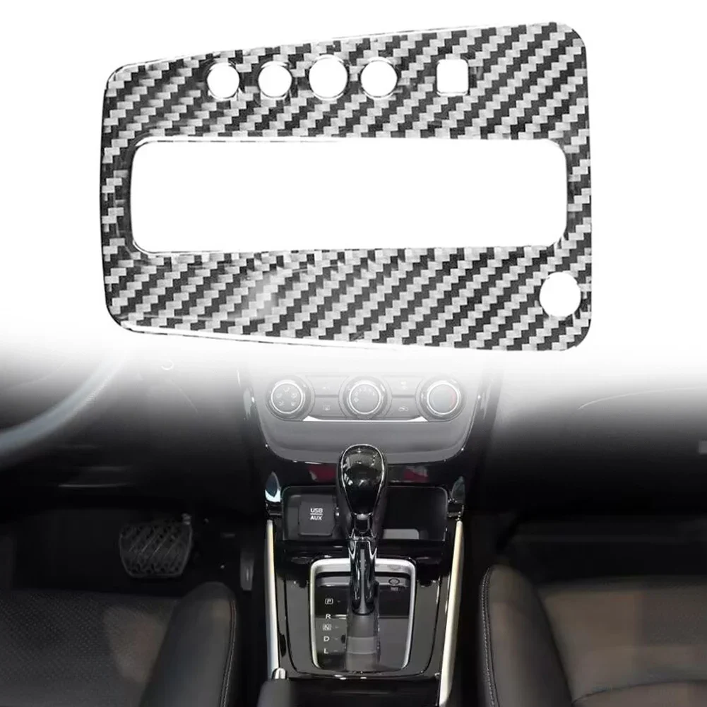 Panel Cover Trim Brand New Carbon Fiber Vinyl Gear Shift Cover Designed For Nissan Sentra 2013 2019 Easy To Install!