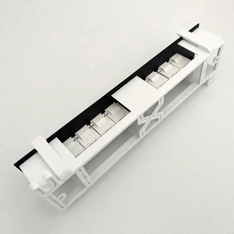 8-портовый Cat6 Toolless Extender Patch панель RJ45 сетевая настенная кронштейн на стену