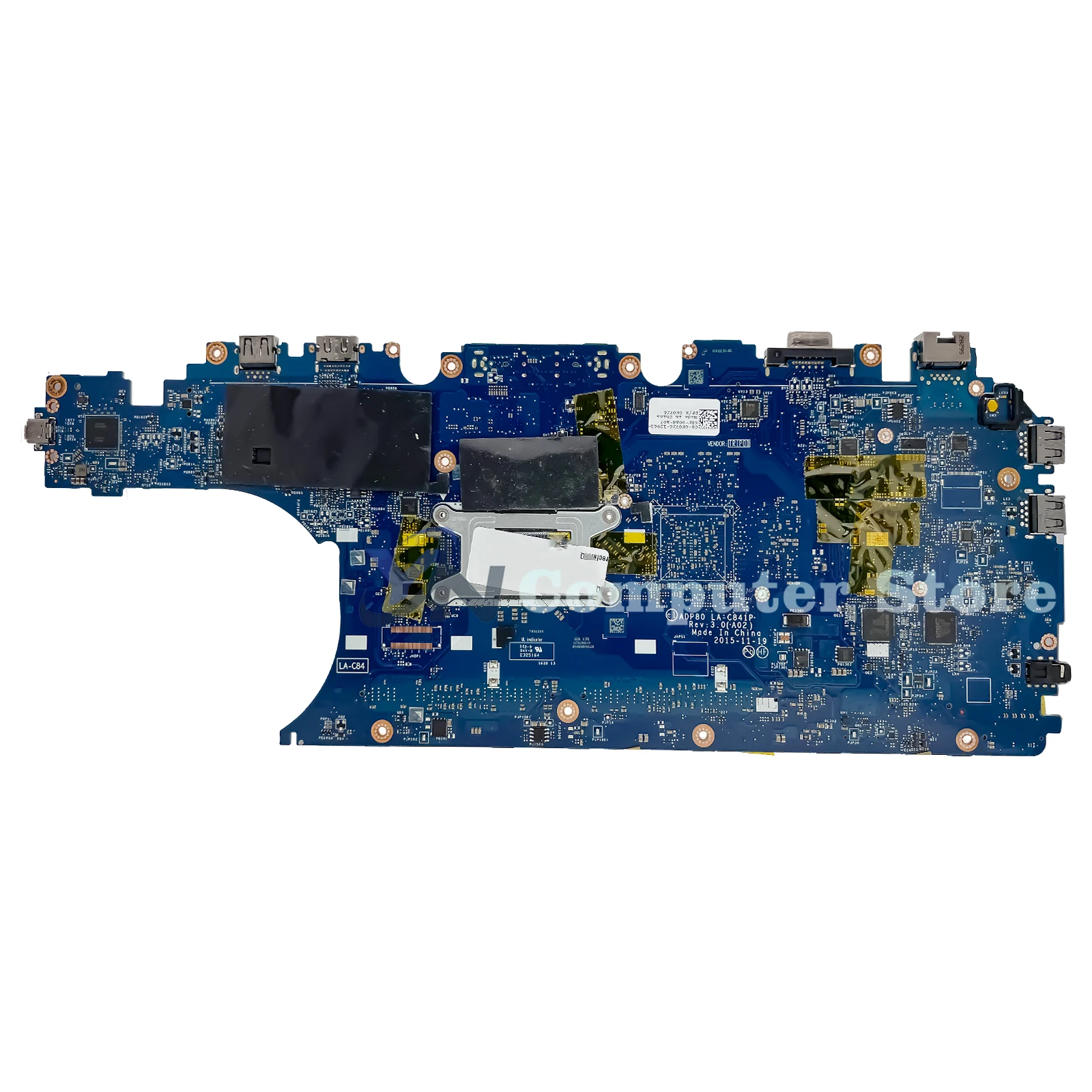 Imagem -02 - Placa-mãe Portátil para Dell La-c841p Dell Precision 15 3510 Cn03mcrf 0hx41 3mcrf E31505m i5 I76th Gen V2g Mainboard