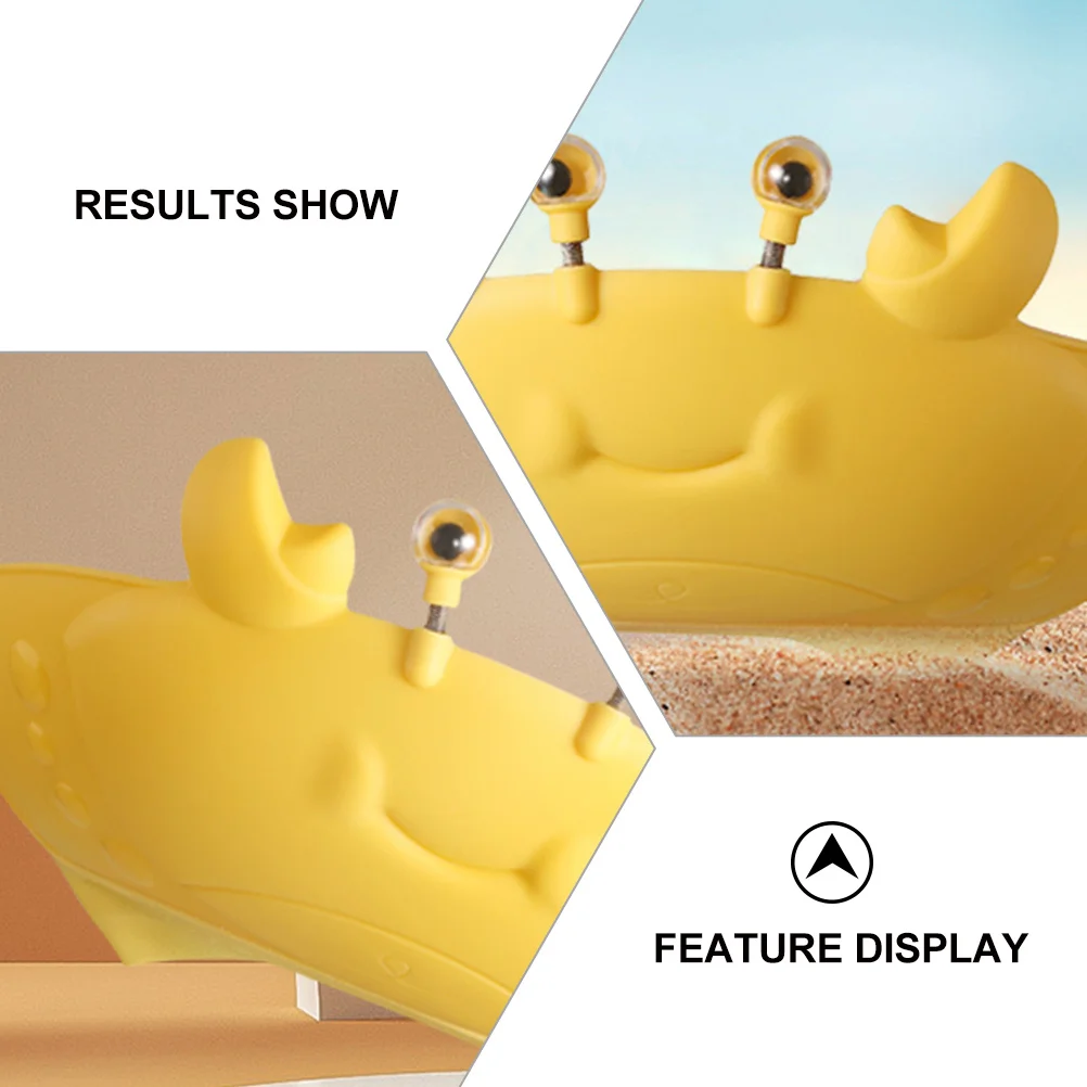 الكرتون كراب الشامبو قبعة حمام الطفل قبعة الاطفال غسل الشعر قبعة الرضع دش قبعة الأذن حامي قبعات قبعات استحمام الطفل #5