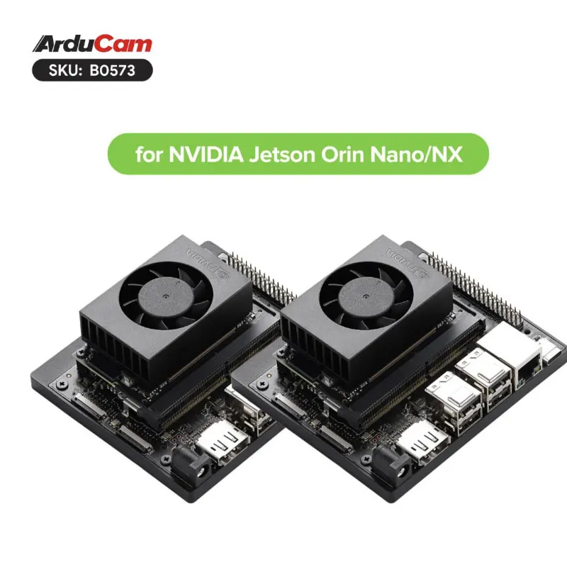 مجموعة كاميرا NVIDIA Jetson Orin Stereo - مصراع عالمي مزدوج 2.3 ميجابكسل، GMSL2 15 مترًا، ISP على متن الطائرة لرؤية الروبوتات/الآلة