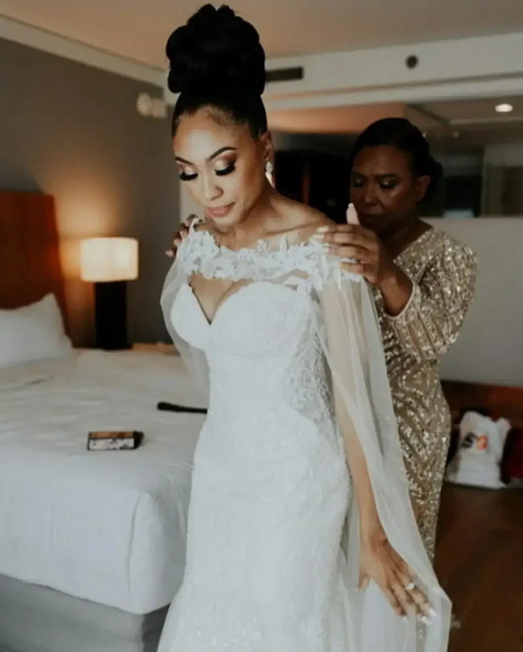 Personalizado africano sereia vestidos de casamento 2021 robe de mariee rendas querida vestidos de casamento trem longo vestidos de noiva