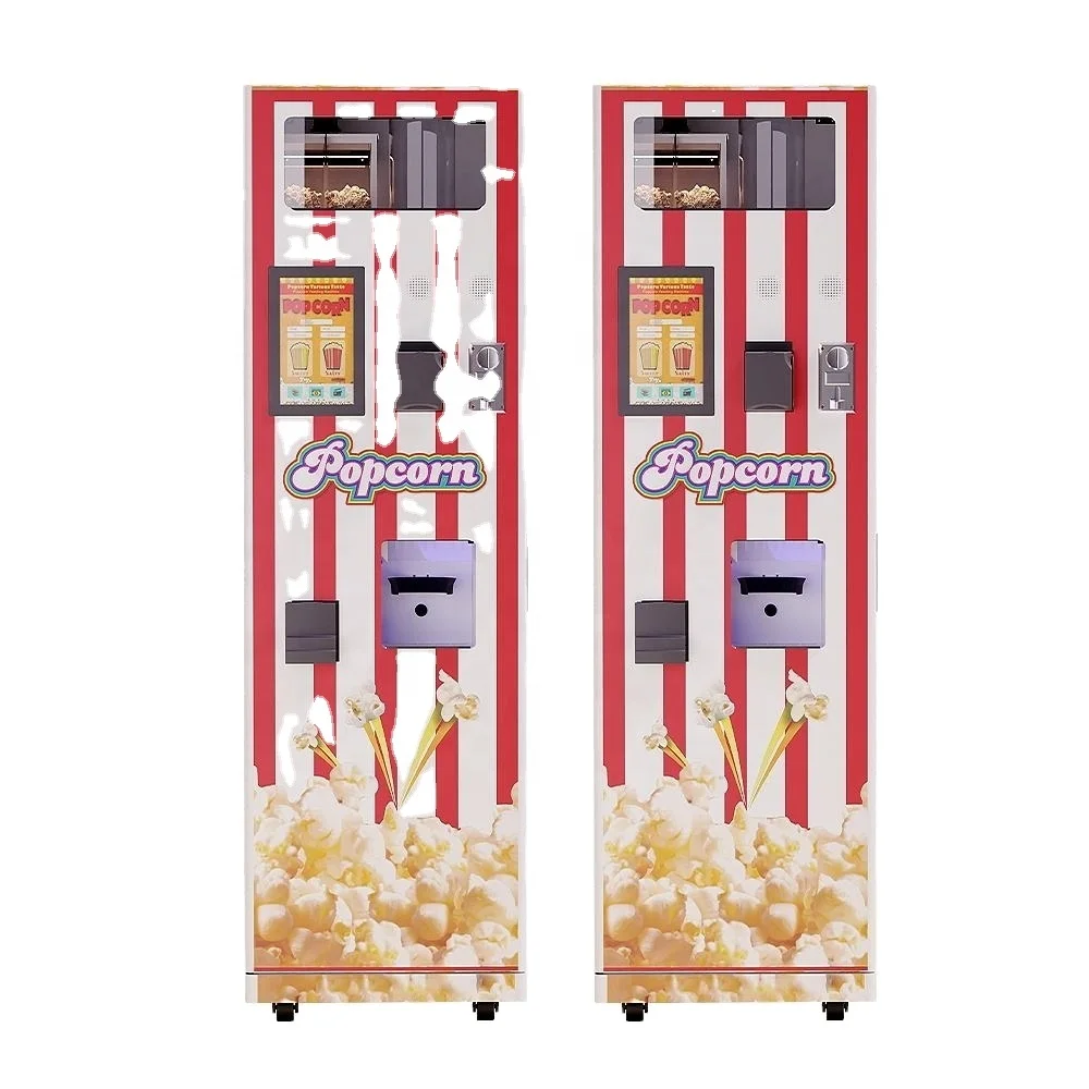 FOODLINE Space Saving Popcorn Vendor Transparent Observation Window Auto Stop Overheat Safe Snack Retail Gear